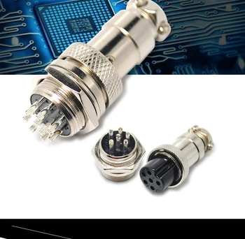 

1 Set GX16 Air Plug Socket Reverse 16MF/2PIN 3PIN 4PIN 5PIN (1pcs Male Plug+ Female Socket)