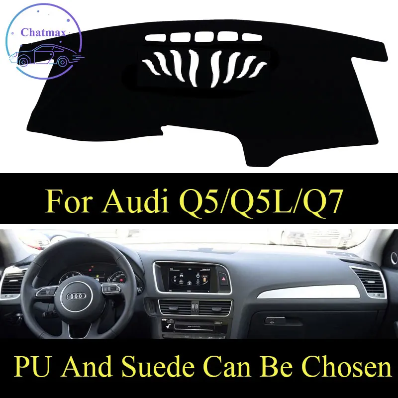 

Customize For Audi Q5 2010-2018/Q5L/Q7 2006-2019 Dashboard Console Cover PU Leather Suede Protector Sunshield Pad