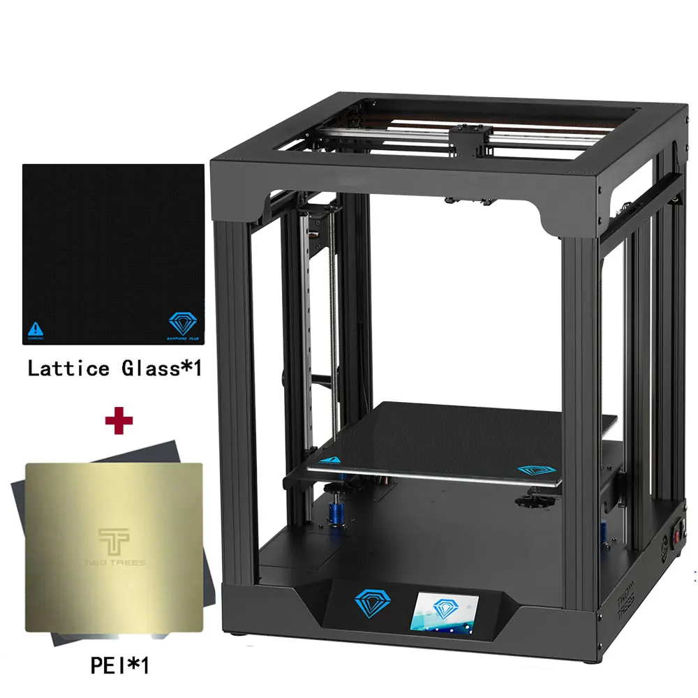 Twotrees 3D Printer Core XY SP-5 V1.1 DIY Printer Kit FDM Dual Z Axis Printer Extruder Print Size 300*300*330mm TMC2225 PEI 3dprinter 3D Printers