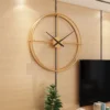 Vintage Metal Wall Clock Modern Design For Home Office Decor Hanging Watches Living Room Classic Brief European Wall Clock 1