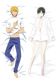 

Anime Durarara!! Body Pillow Cover Case Double-side Printed Cool Boy Pillowcase Peach Skin 2 Way Throw Pillow case