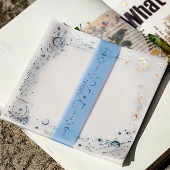 

Dream Axis Laser Series Sulphuric Acid Paper Loose Leaf Memo Pad Notes Memo Notepad School Office Supply Gift Stationery