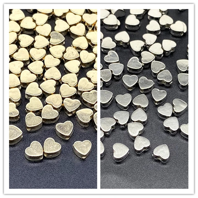 50Pcs/Lot 5mm CCB Hearts Spacer Loose Bead Charm Acrylic Beads for Bracelets  Necklaces Jewelry Making Findings Accessories - AliExpress