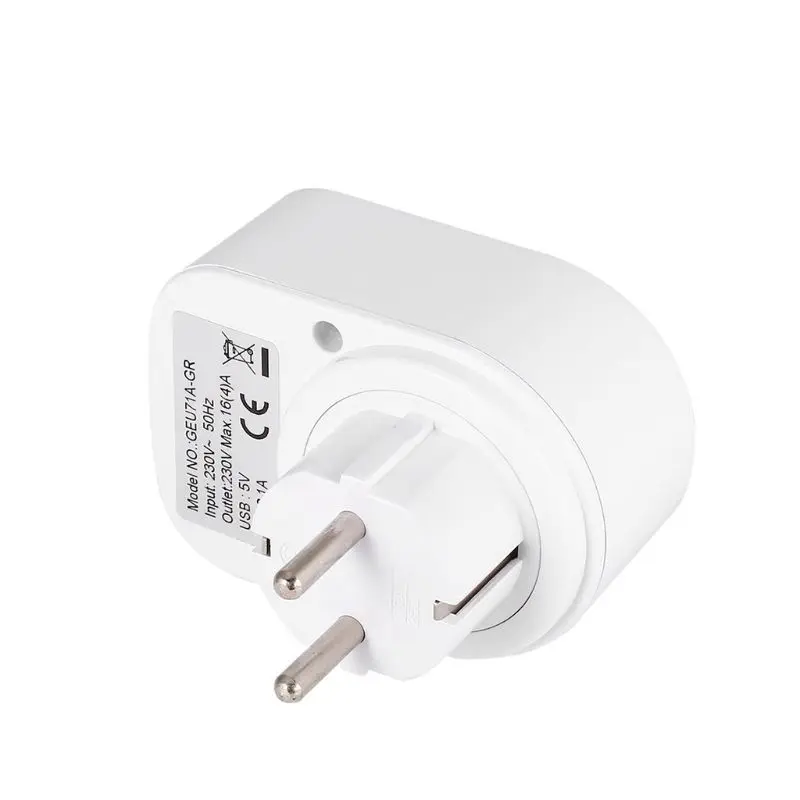 Двойной USB интеллектуальное зарядное устройство адаптер 5 в 2.1A розетка 180 градусов вращающаяся зарядка розетка выключатель