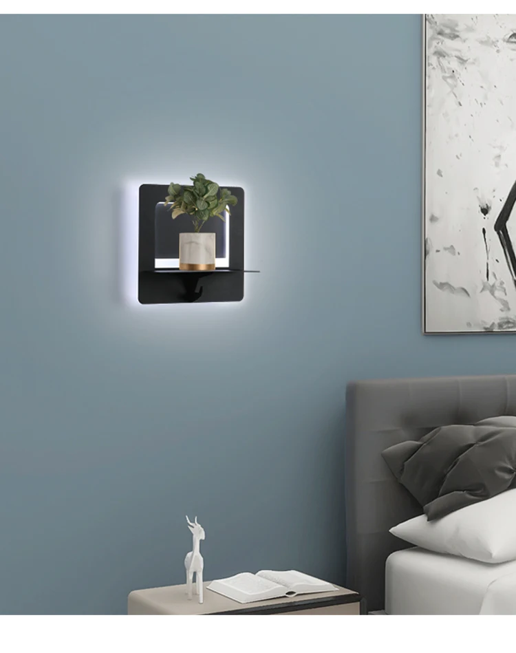 Lâmpadas de Parede Coisas com Gancho Novo Moderno Estudo Sala Estar Quarto Cabeceira Corredor Iluminação Interior Luzes Casa Pode Colocar Led 9 luzes casa pode colocar coisas com gancho