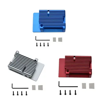 

Aluminum Alloy Case Metal Shell Box Enclosure for Raspberry Pi 4 Model B Board J6PB