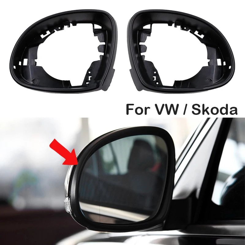Side Wing Mirror Housing Trim Frame for VW Tiguan 2009-2017 Sharan 2012-2018 Skoda Yeti 2014-2017 5N0857601A9B9 5N0857602A9B9 | Автомобили