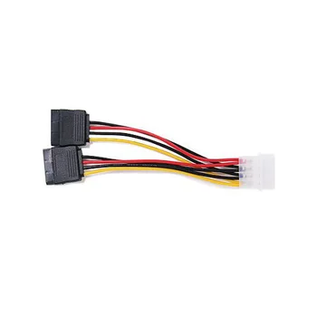 

4Pin IDE Molex to 15Pin Serial ATA SATA Power Adapter Cable Y Splitter Hard Drive Power Supply Cable Hot Worldwide