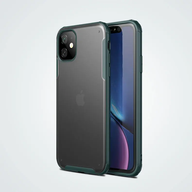 green OUDINI для Apple iPhone 6,1, полупрозрачный чехол для iPhone 6,1, цветной светильник, Мягкий силикон - Цвет: green