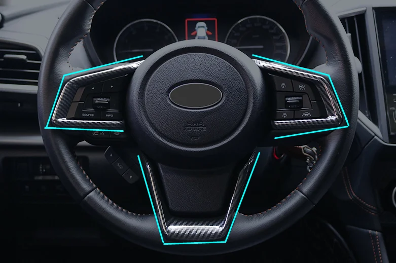 Для Subaru Crosstrek XV Автоматическая рулевая панель украсить обложку