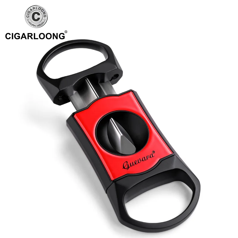 CIGARLOONG Luxury Gadgets Portable Dark Grey Stainless Steel Metal Cigar Cutter 2 Color for Choose Cigar Cutter CLE-0317