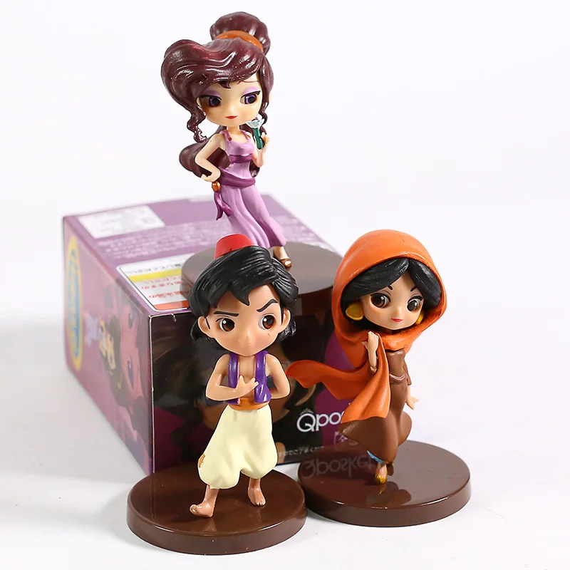 Q Posket персонажи маленький Megara ПВХ Фигурки игрушки Qposket куклы 3 шт./компл.|Игровые