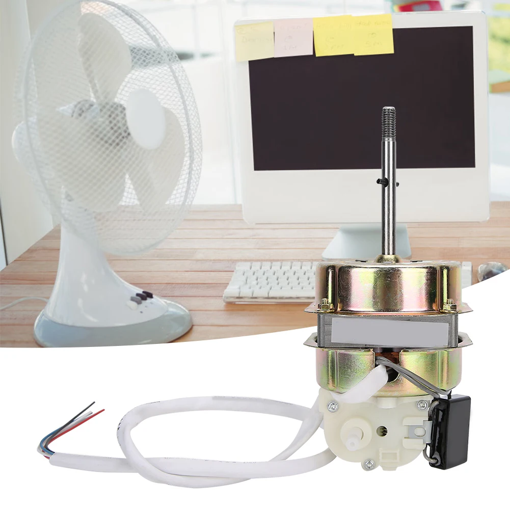 

16 mm Thicked Household Electric Floor Fan Motor with Capacitor Copper Wire Motor Head Accessories 55W 220V Home Fan Parts