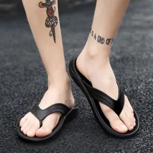 Нескользящие шлепанцы; Мужская модная однотонная Повседневная Уличная дышащая обувь; мягкие мужские летние пляжные шлепанцы из ЭВА