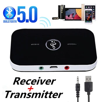 

2020 Bluetooth 5.0 Audio Transmitter Receiver 3.5mm 3.5 AUX Stereo Music Wireless Adapter Dongle For PC TV Headphone Car Speaker
