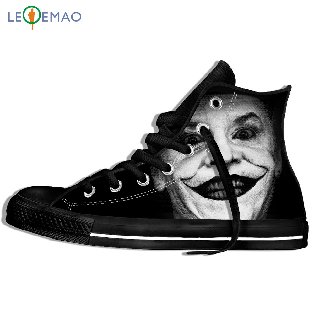 Кроссовки с принтом на заказ Jack Nicholson Joker; крутые мужские парусиновые дышащие кроссовки унисекс для прогулок на плоской подошве; Zapatos De Mujer