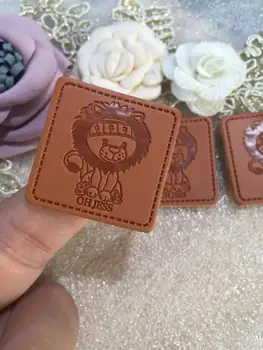 

Custom made high quality leather label / simulation leather label /main label