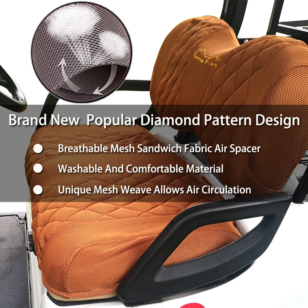 Polyester Golf Cart Seat Cover Set  Ezgo Txt Golf Cart Accessories - Golf  Cart Seat - Aliexpress