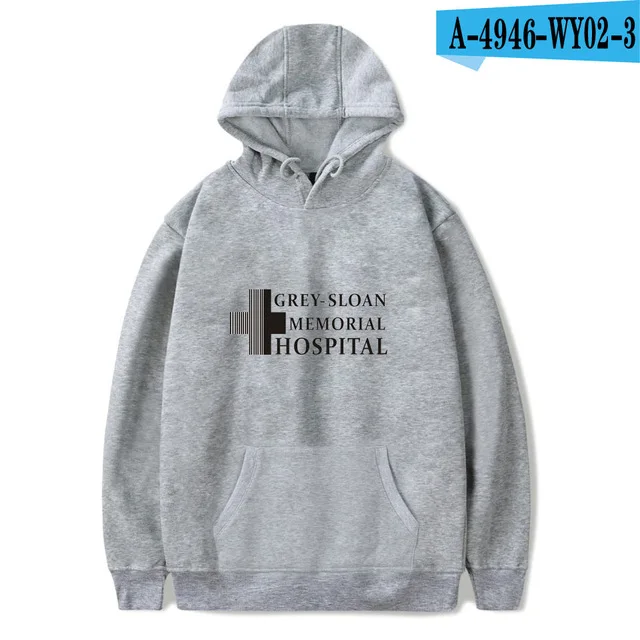 Sudadera con capucha para hombre y mujer, prenda deportiva con diseño creativo de Tumblr Greys, de estilo Casual, a la moda, de color gris, para otoño