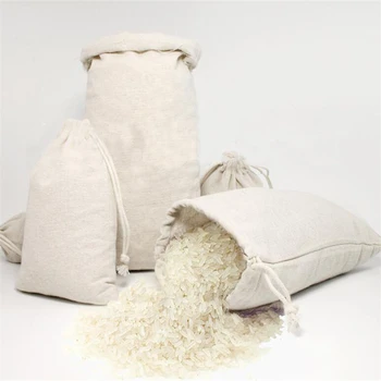 

30 * 40 Cm Practical Canvas Drawstring Beam Cotton And Linen Storage Bag Home Storage Bag