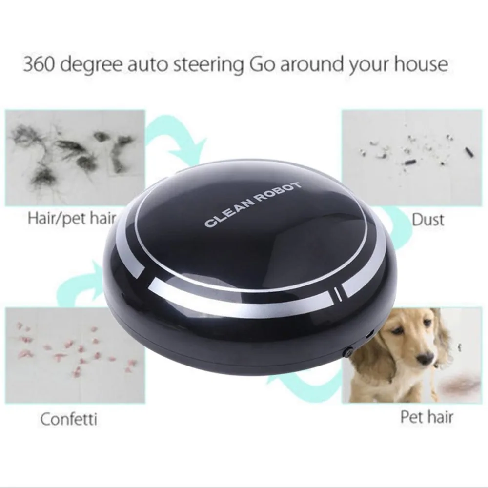 Automatic Rechargeable Cleaning Robot Smart Sweeping Robot Vacuum Floor Dirt Dust Hair Cleaner Home Sweeping Machine