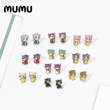 

2020 New Inazuma Eleven GO Earring Tenma Kirino Tsurugi Shinsuke Acrylic Earrings Anime Series Resin Shrinky dinks Epoxy Jewelry