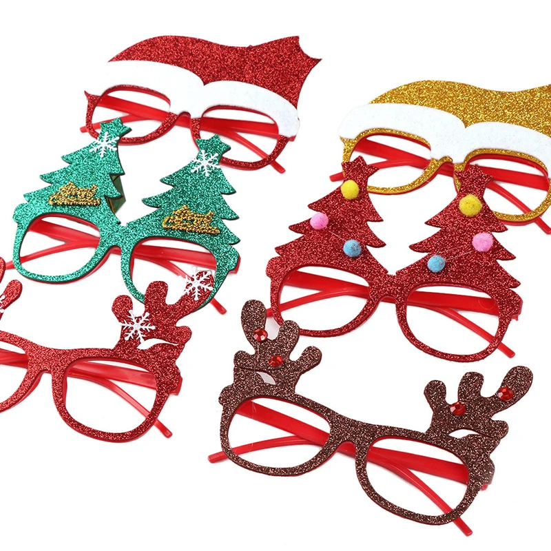 Счастливого Рождества Санта очки вечерние события смешной реквизит для фотографий год Дети подарки, произвольный цвет