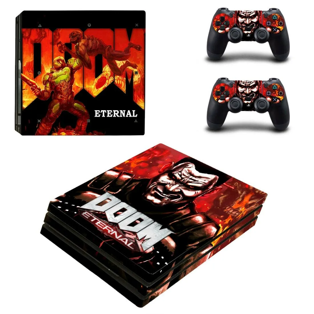 PS4 Pro стикер s PS 4 Play станция 4 Pro виниловая кожа Doom наклейки Pegatinas для playstation 4 Pro консоль и контроллер
