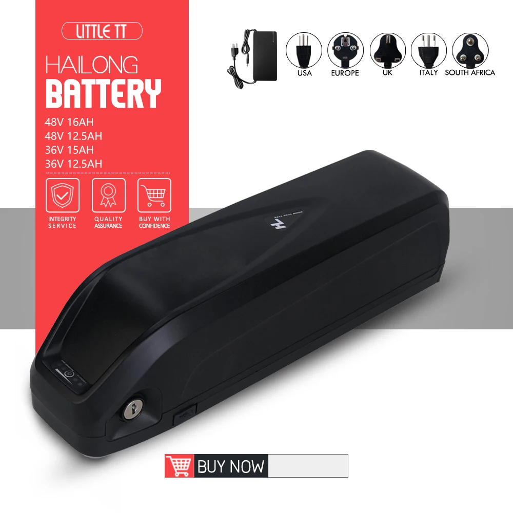 Литиевая батарея для электровелосипеда Hailong LG cells 48 в 16 Ач 12 5 36 15 порт USB двигателя |