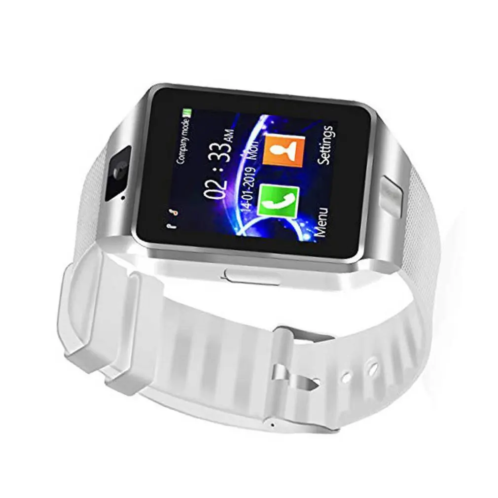 Умные часы с сенсорным экраном DZ09 с камерой наручные часы SIM карты Smartwatch для IOS Android телефон Поддержка нескольких языков
