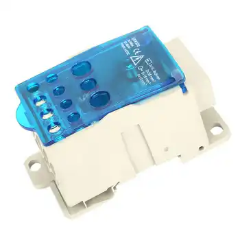 

UKK-500A Din Rail Distribution Box Din Rail Terminal Block Universal Power Junction Box Flat copper row for power distribution