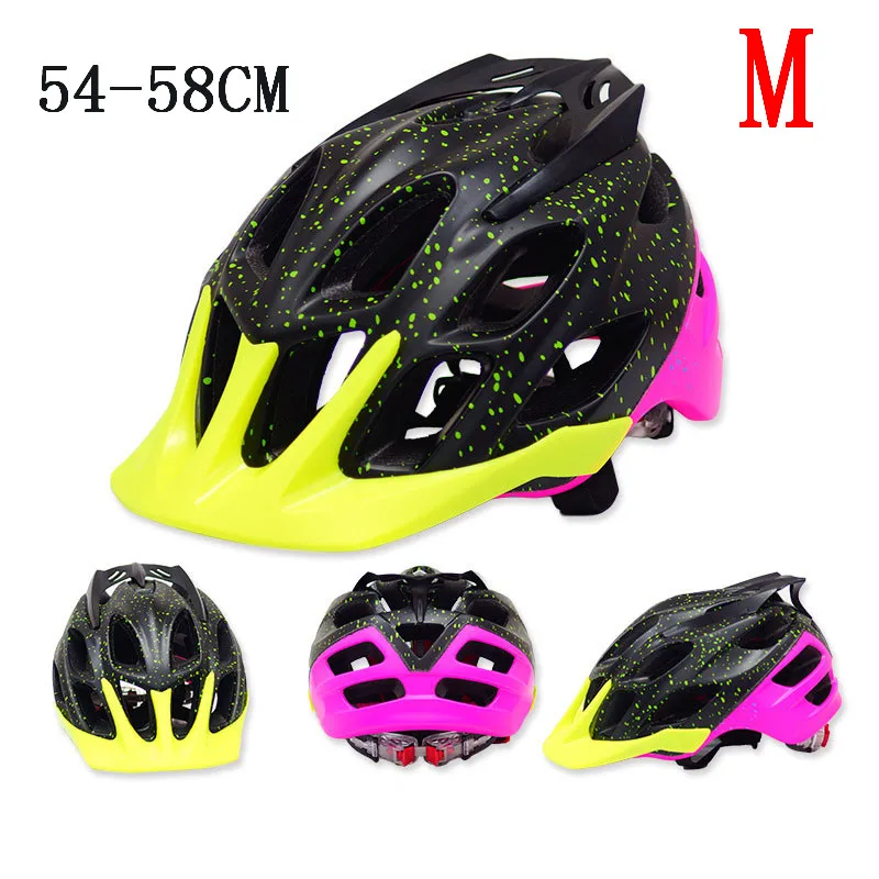 Fluorescent Yellow M MTB велосипедные шлемы PC+ EPS мужские и женские велосипедные шлемы для горной дороги велосипедные шлемы унисекс - Цвет: Fluorescent Yellow M