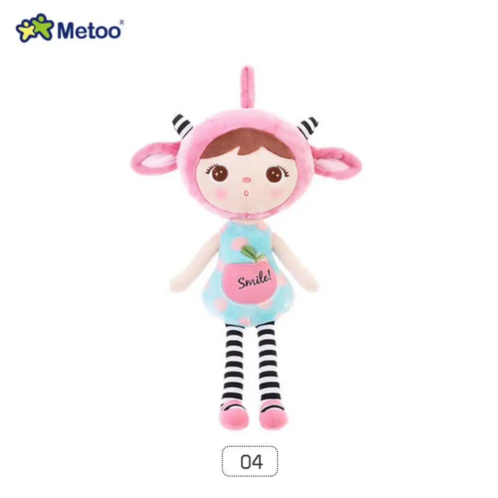 C04-45x18cm Metoo кукла для маленьких девочек мультфильм игрушки животные мягкие игрушки для девочек детей мальчиков Kawaii детские плюшевые игрушки подарок на день рождения - Цвет: C04-45x18cm