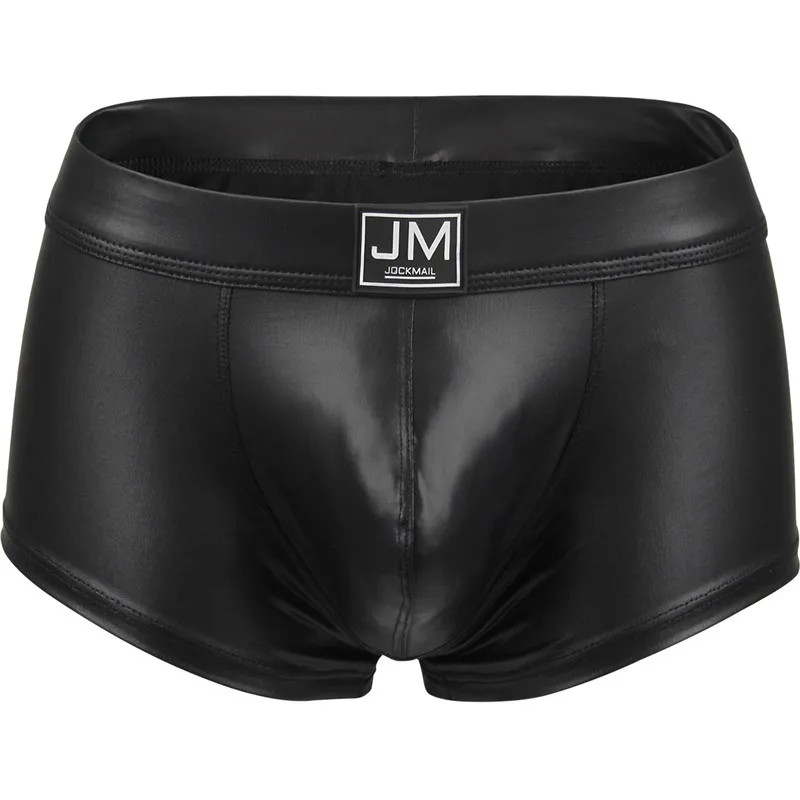 Мужские трусы-боксеры Jockmail Трусы из искусственной кожи для геев с карманом