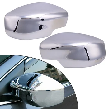 

Pair Chrome Side Exterior Rearview Wing Door Mirror Shell Cover Cap Fit for Nissan Sylphy Sentra 2013-2015 2016 2017 2018 2019