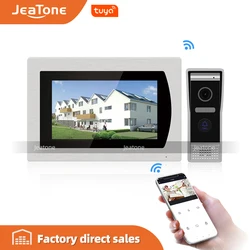 Visiophone avec écran tactile 7 ", wi fi, IP, interphone vidéo, système de contrôle d'accès à l'appartement, détection de mouvement, alarme de Zone 