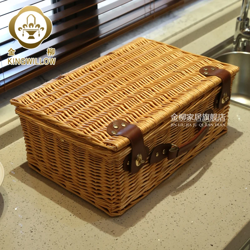 Wicker Bin Outing The Cane Makes Up The Picnic Basket Receive Mobile Fruit Basket Basket Receive Basket Outdoors For A Picnic