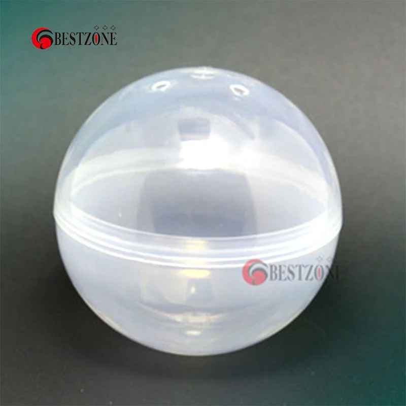 50Pcs/Lot Diameter 75MM Transparent Empty Plastic Capsules Toy Balls Container Shell For Vending Machine Beautiful And Strong 6
