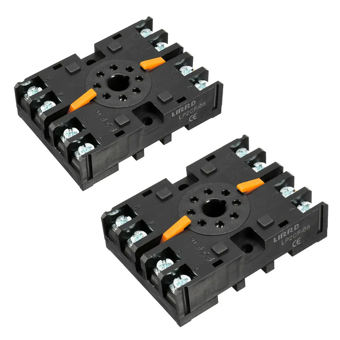 2 шт P2CF-08 AC 250V 10A 8P DIN рейку Основание релейного разъема