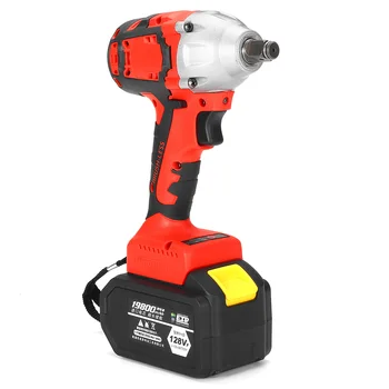 

128Vf 520Nm Brushless Electric Impact Wrench Socket Wrench 19800ma Battery Hand Drill Installation Variable Speed Power Tools