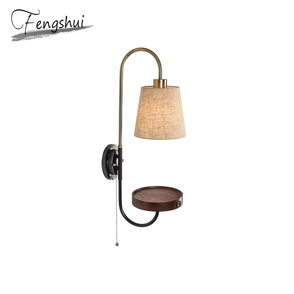 

Nordic Iron Cloth LED wall lamps For Reading Sconces Bedroom Light Fixture Bedside Hotel Study Corridor Aisle Wall Desk Light