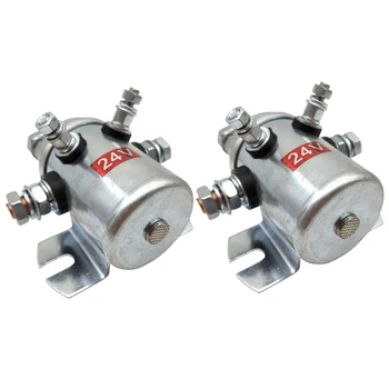 

2x Continuous Duty 12V Winch Reversing Solenoid Relay for Marine Golf Cart