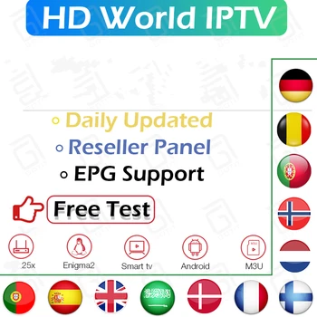 

World Pro Subscription France Portugal Europe Nordic Netherlands Israel Scandinavia Subscription Android Smart M3U