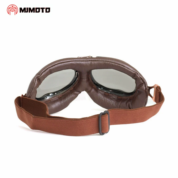 MJMOTO классические винтажные мотоциклетные очки ретро Авиатор шлем очки скутер круизер Чоппер ATV анти-УФ Лыжные Сноуборд очки