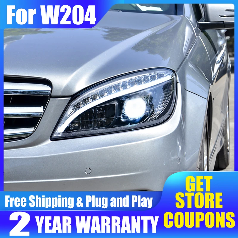 Head Lamps For Benz W204 C300 C260 C200 20072010 LED Headlights LED