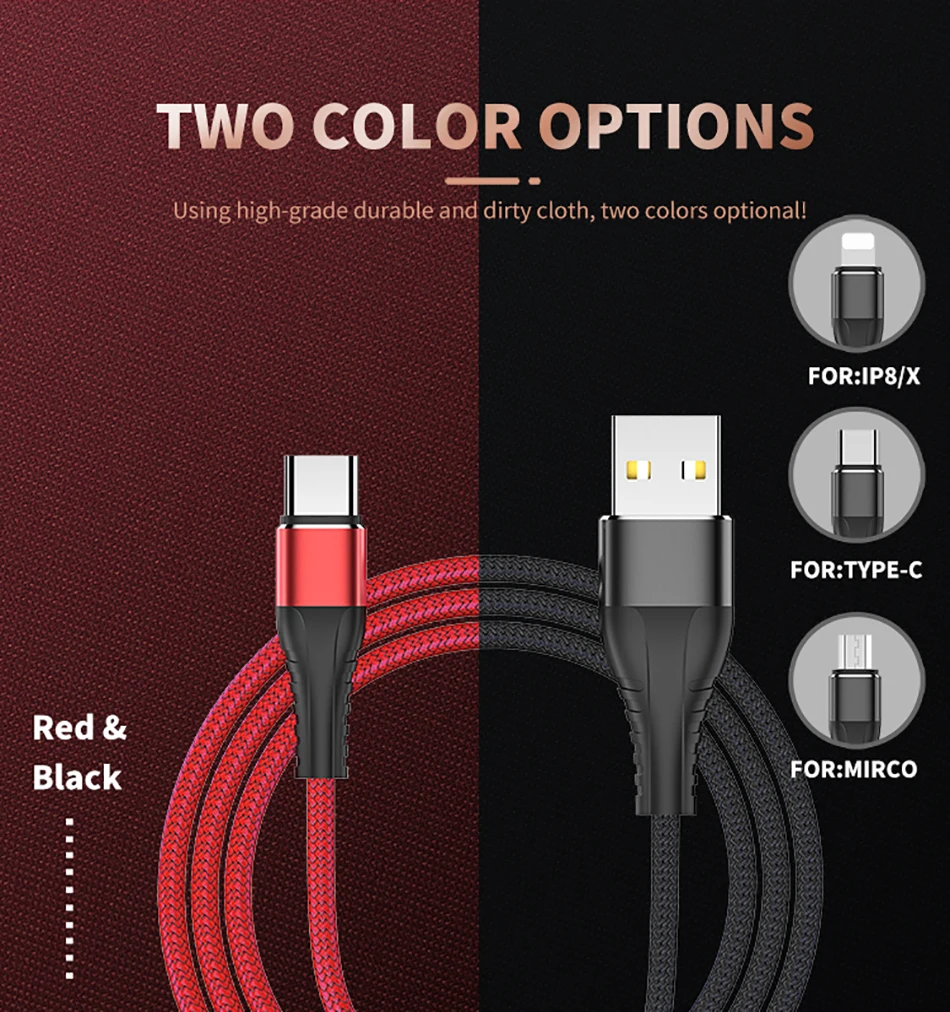 Jellico 3A usb type C кабель Быстрая зарядка провод type-C для samsung Galaxy Xiaomi huawei мобильный телефон USB C USB-C кабель зарядное устройство Шнур