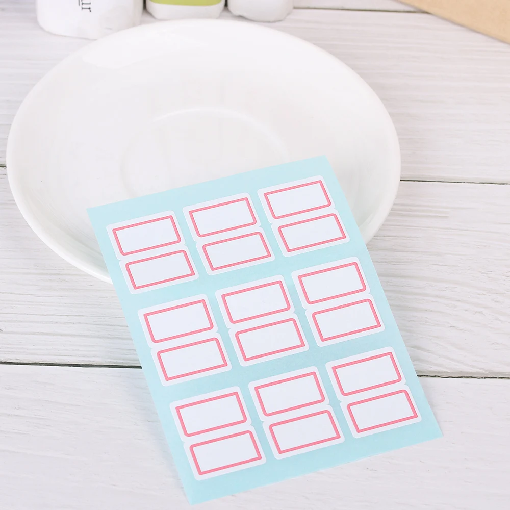 12 листов/уп белый самоклеющаяся этикетка из термочувствительной бумаги Стикеры