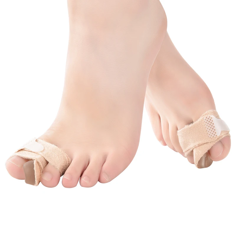 Soumit 2 шт. силиконовый корректор для большого пальца ноги, гелевый разделитель для пальцев ног, вальгусная деформация, защита для ног, инструмент для ухода за ногами