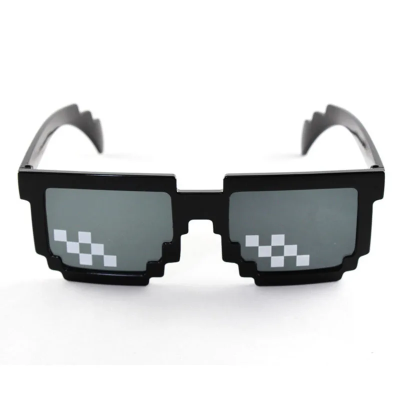 Новая мода MineCrafted солнцезащитные очки»); детский Пижамный костюм, стилизованный под играть экшн игрушки квадратные очки с Чехол подарки для детей