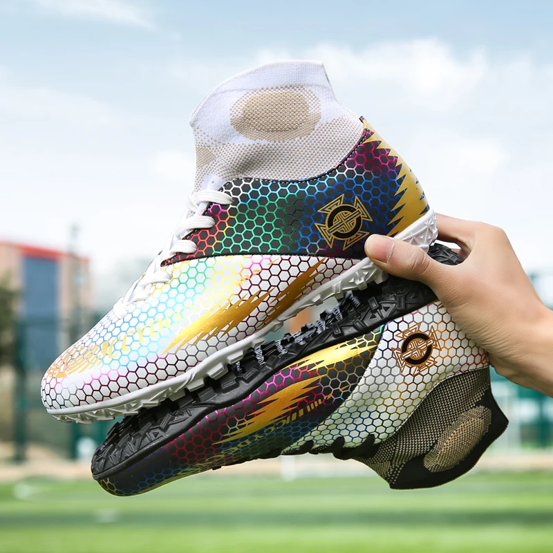 Big Size 46 Mannen Tf Futebol Hoge Sokjes Sneakers Superfly Voetbalschoenen  Beton Floor Pu Rubber Ademende Voetbalschoenen|Voetbalschoenen| - AliExpress
